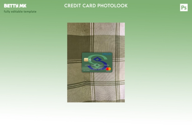 модерен стил Кина Minsheng банка мастеркард photolook преден шаблон